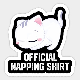 official napping shirt Sticker